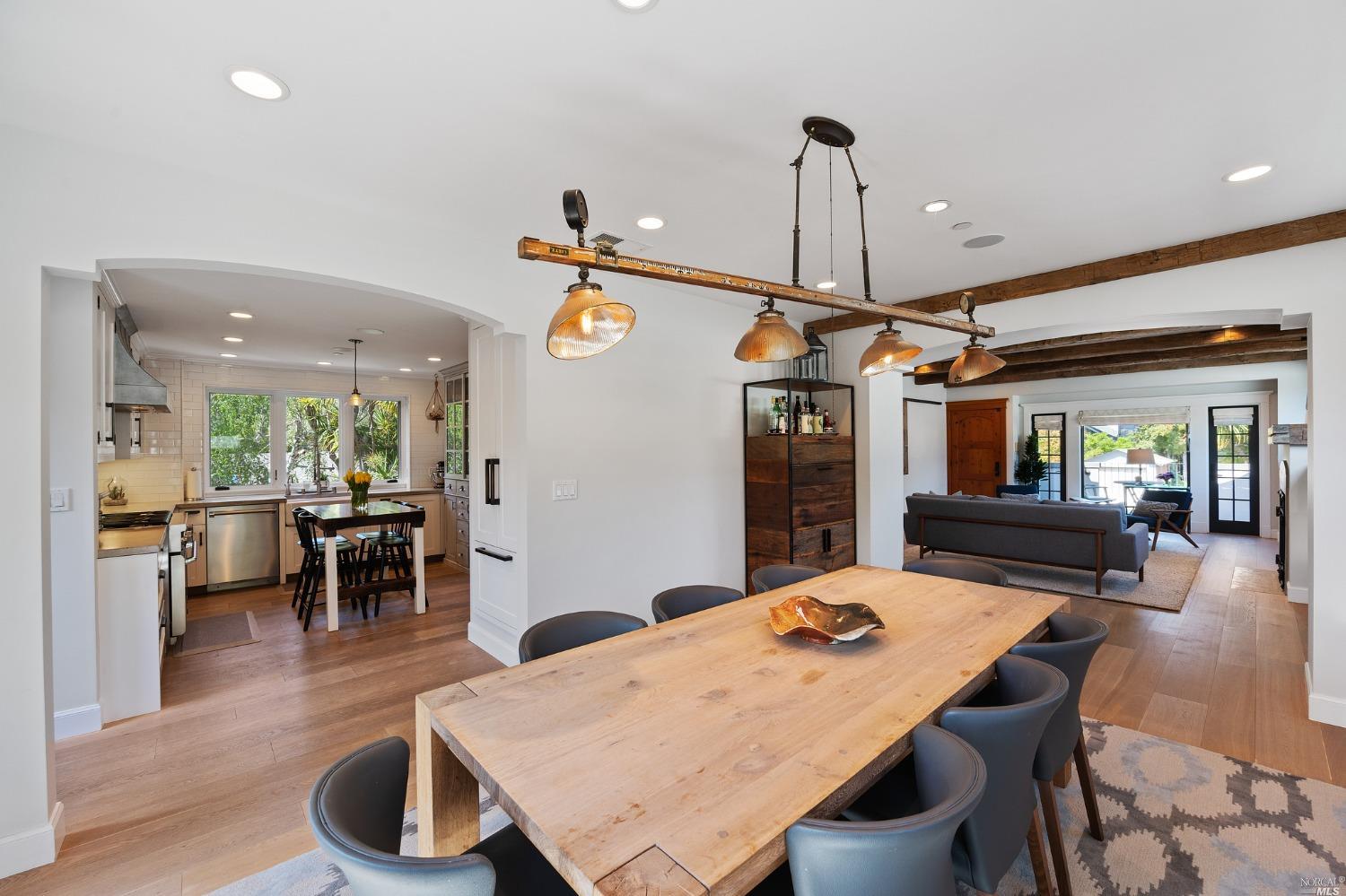 16 Hill Street Mill Valley, CA 94941 - Photo 14 of 55 a outdoor dining space with furniture and wooden floor