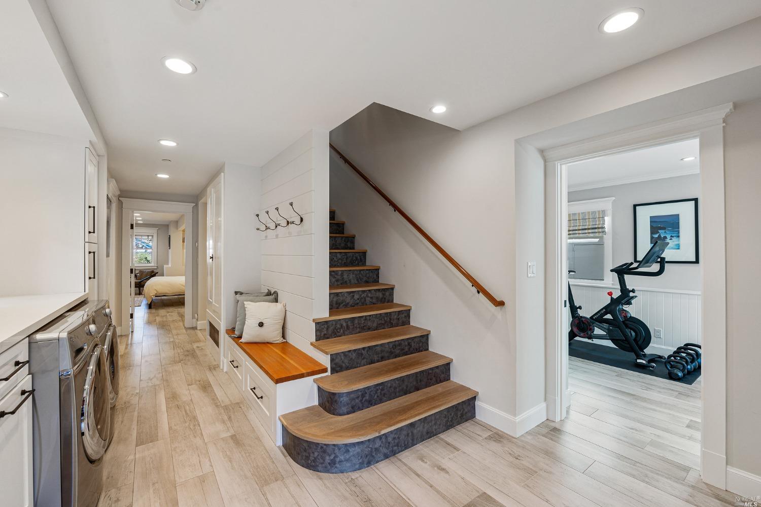 16 Hill Street Mill Valley, CA 94941 - Photo 28 of 55 a view of entryway and hall with wooden floor