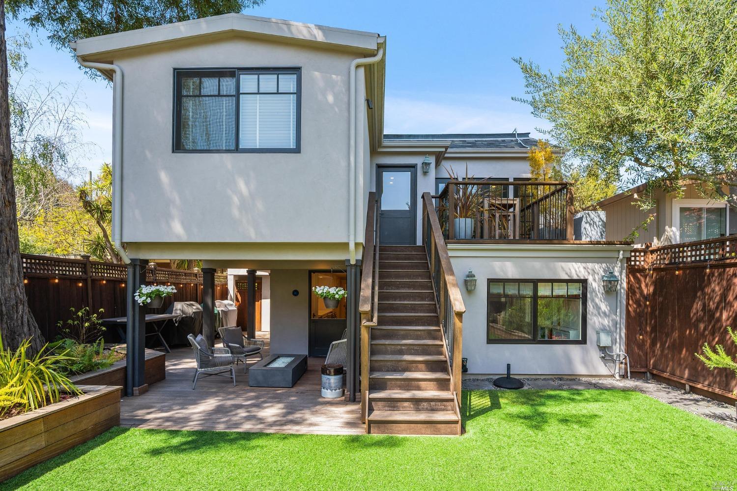 16 Hill Street Mill Valley, CA 94941 - Photo 41 of 55 front view of a house with a yard