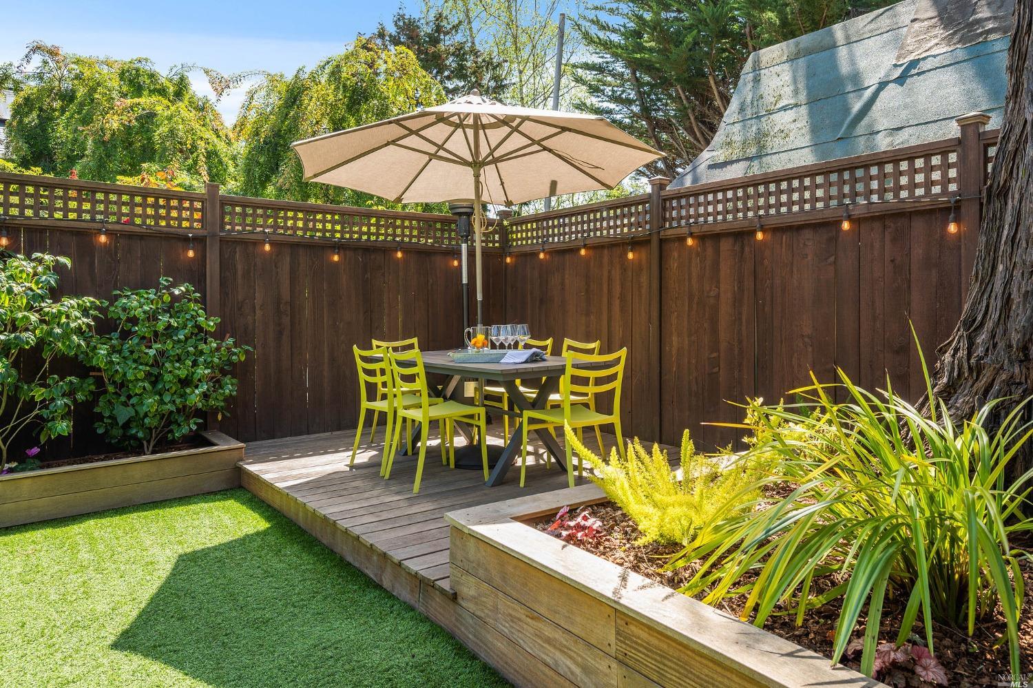 16 Hill Street Mill Valley, CA 94941 - Photo 44 of 55 a view of an outdoor sitting area with furniture