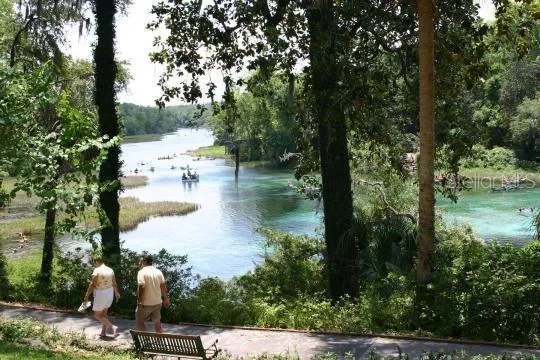 a large building with a street