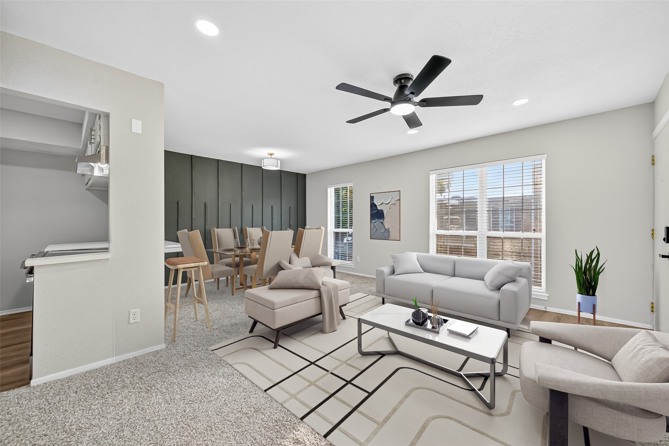 6410 Del Monte Drive, Unit 93 Houston, TX 77057 - Photo 2 of 19 a living room with furniture and a window