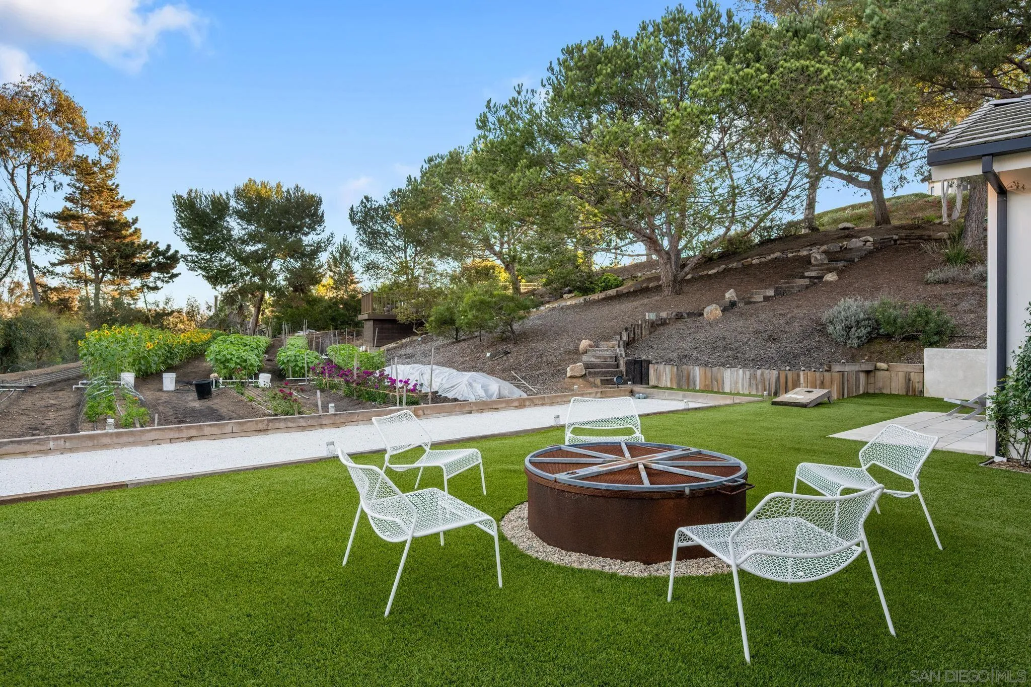 15550 El Camino Real Rancho Santa Fe, CA 92014 - Photo 35 of 35 a swimming pool with outdoor seating and yard