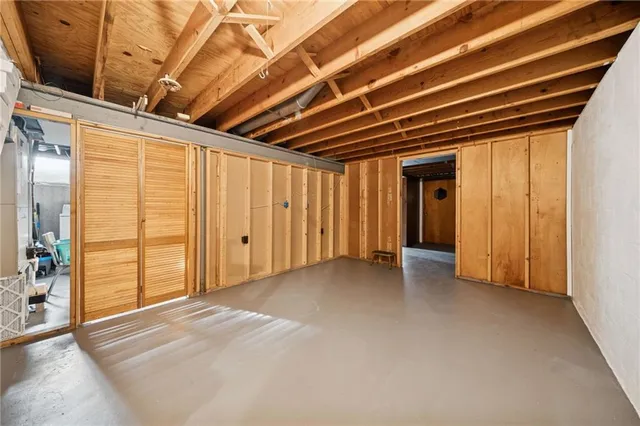 a view of an empty room