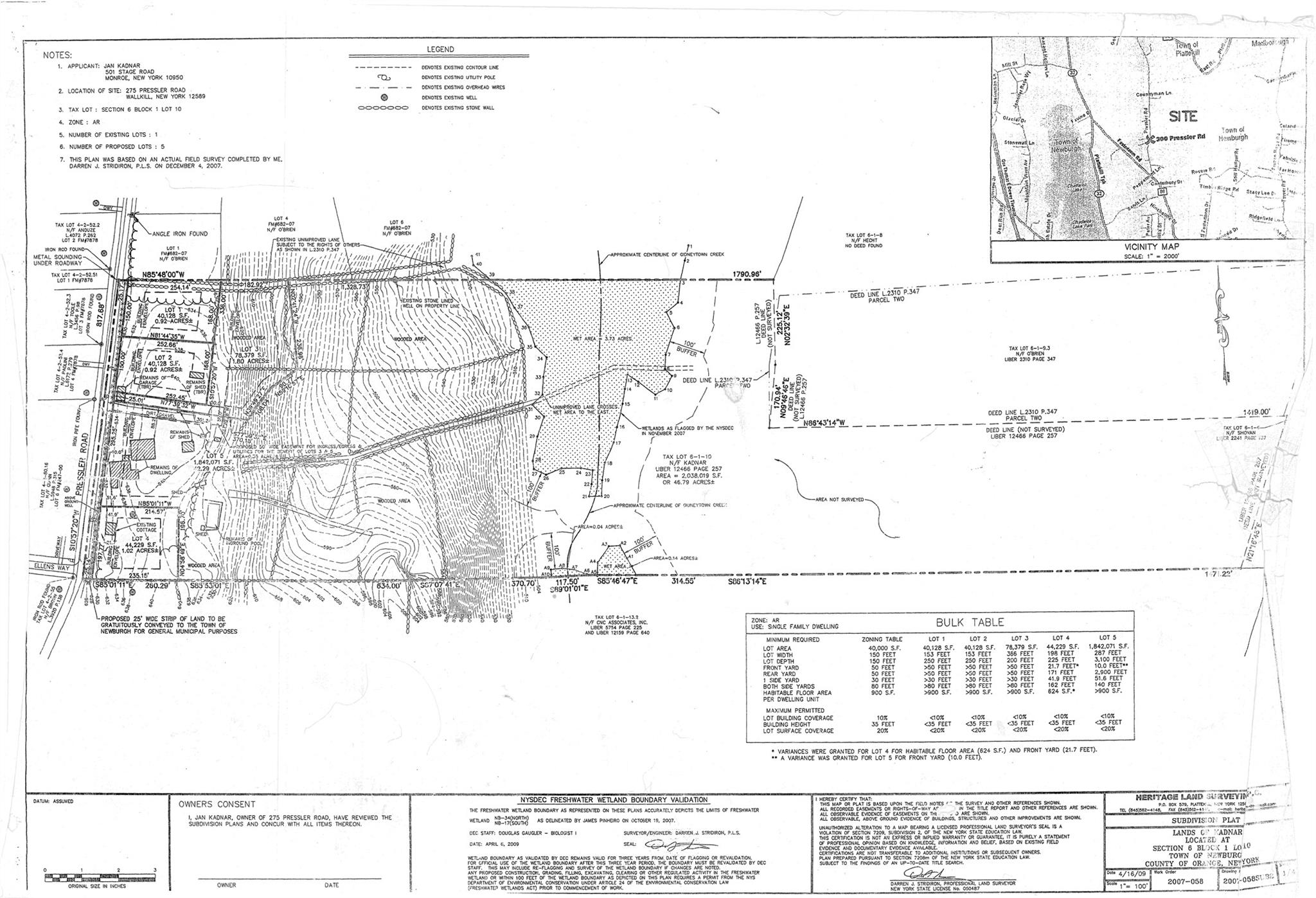 Pressler Road Wallkill, NY 12589 - Photo 3 of 17 Survey Map