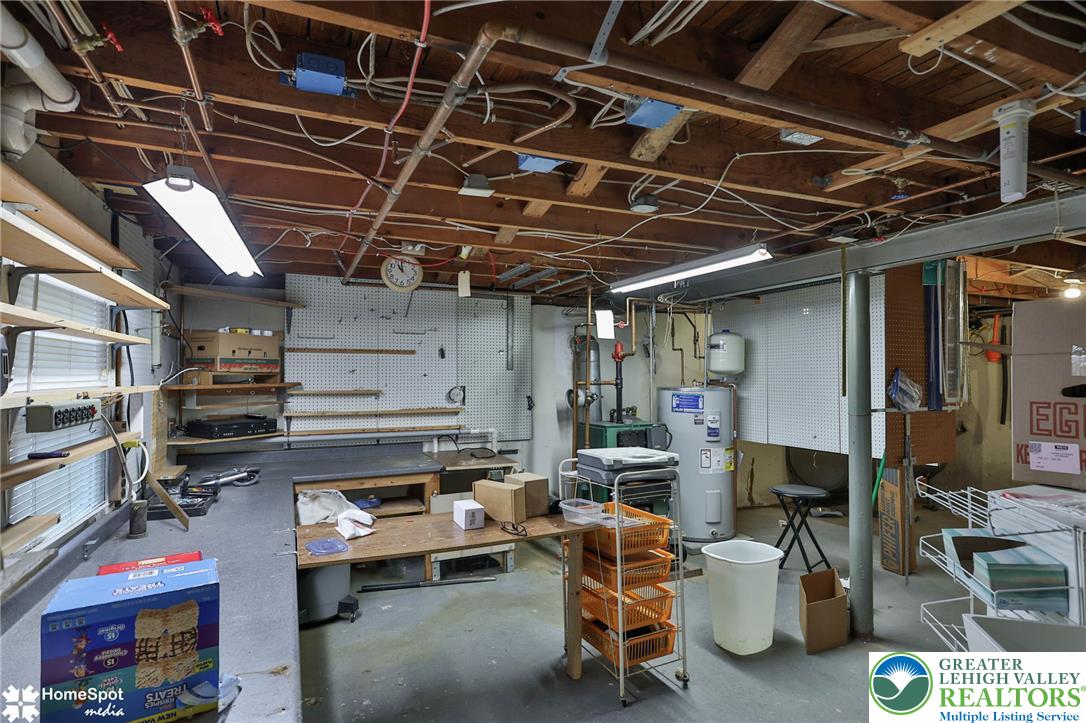3069 Shakespeare Road Bethlehem, PA 18017 - Photo 38 of 50 A versatile unfinished basement provides abundant storage and workshop potential for all your projects.