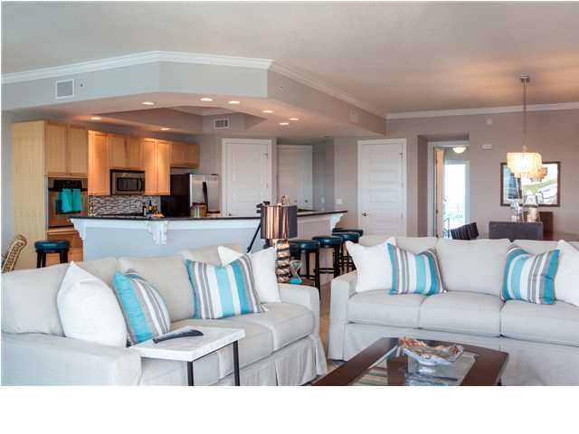 211 Durango Road, Unit 713 Destin, FL 32541 - Photo 4 of 30 a living room with furniture and kitchen view