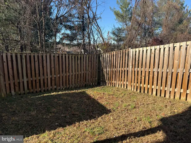 a view of a black gate