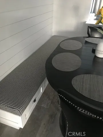 a view of a yard from a balcony