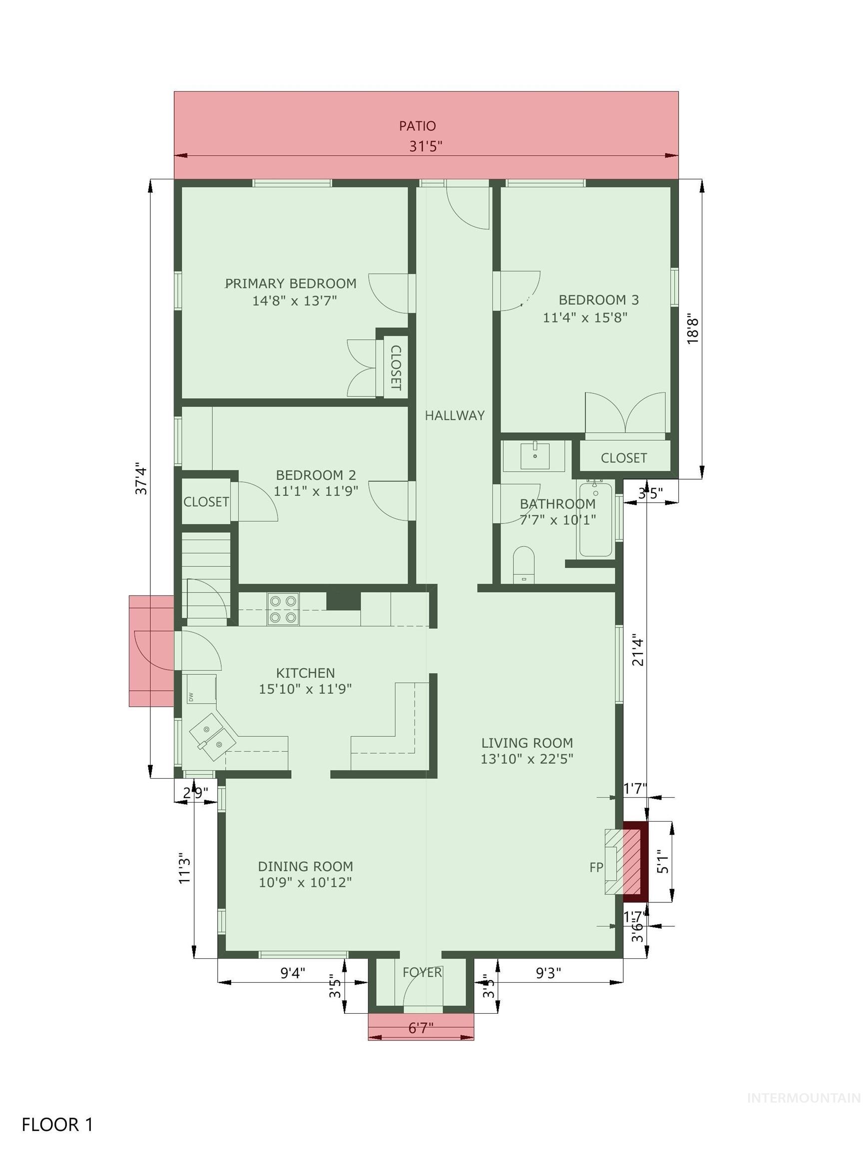 605 North 6th Street Parma, ID 83660 - Photo 45 of 46 View of home floor plan