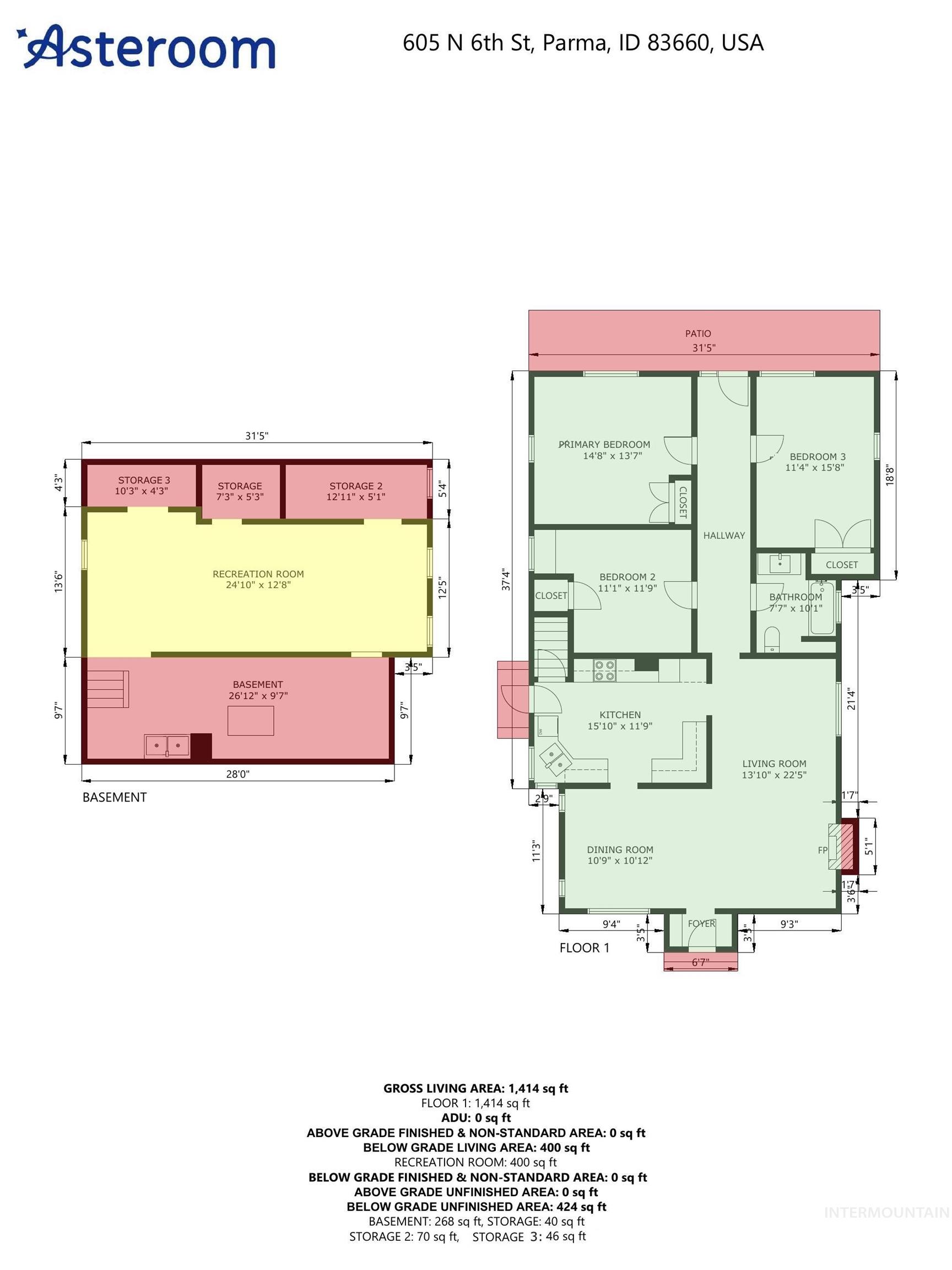 605 North 6th Street Parma, ID 83660 - Photo 46 of 46 View of home floor plan