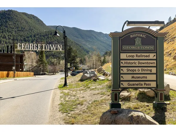 a view of a street sign