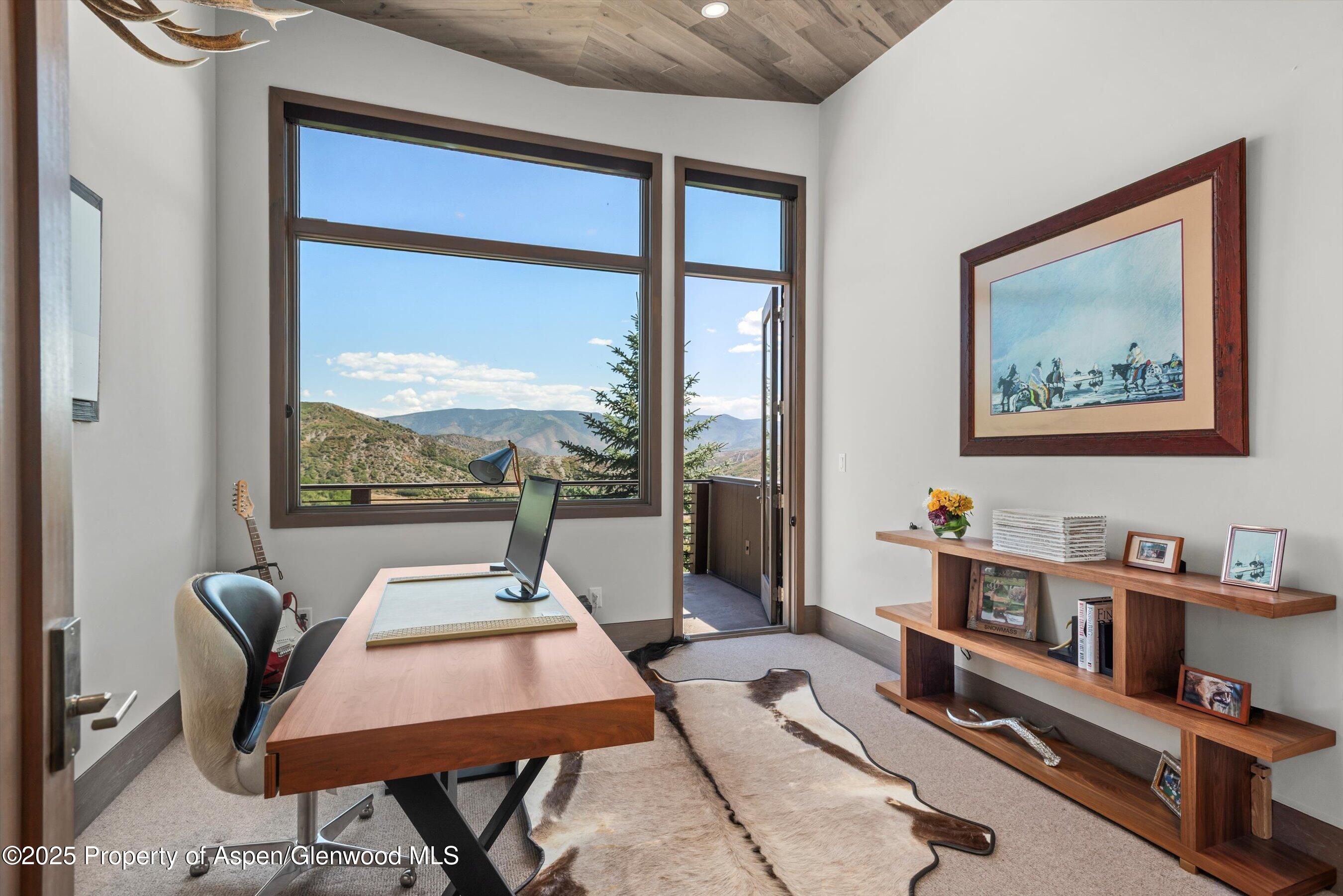 272 Oak Ridge Road Snowmass Village, CO 81615 - Photo 19 of 54 a view of a workspace with furniture and a window