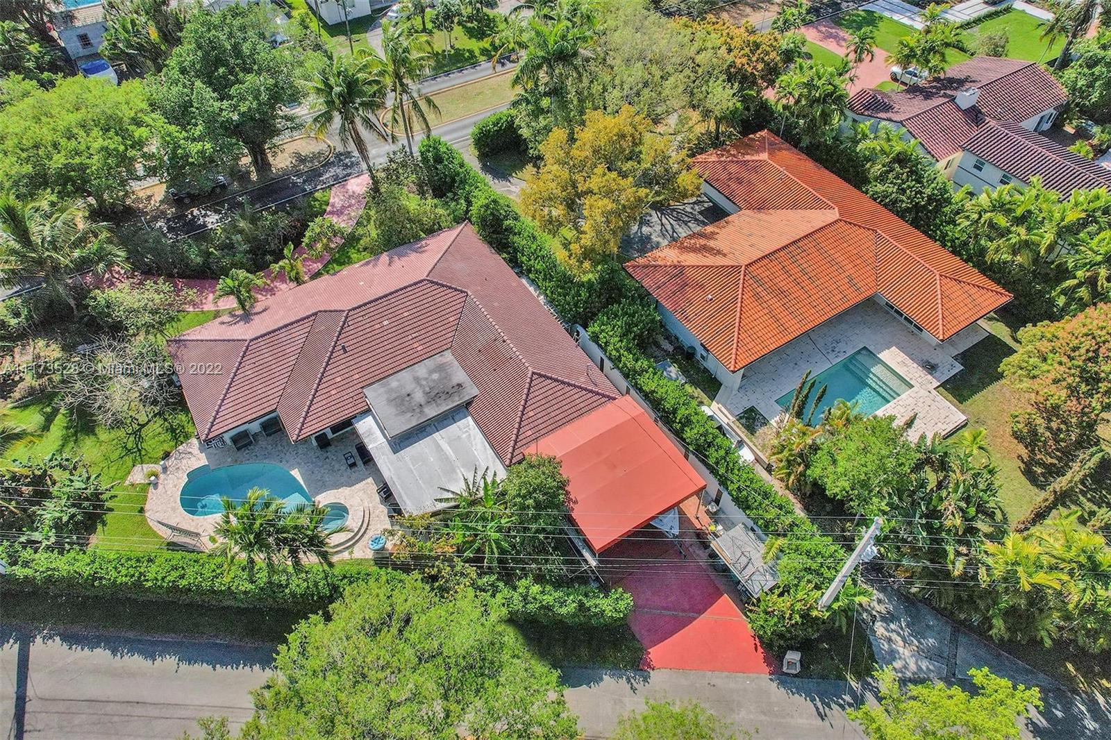 10801 Griffing Boulevard Biscayne Park, FL 33161 - Photo 15 of 77 an aerial view of house with yard