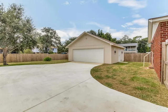 a view of a house with a outdoor space