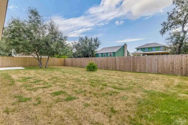 a backyard of a house