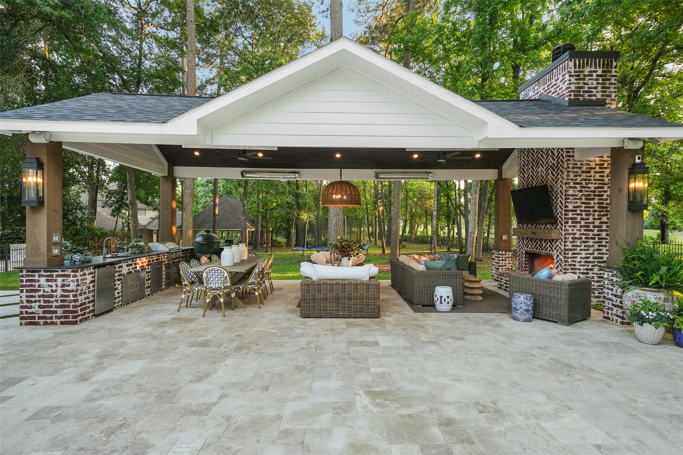 2207 Longmire Road Conroe, TX 77304 - Photo 38 of 46 an outdoor space with patio furniture and garden view