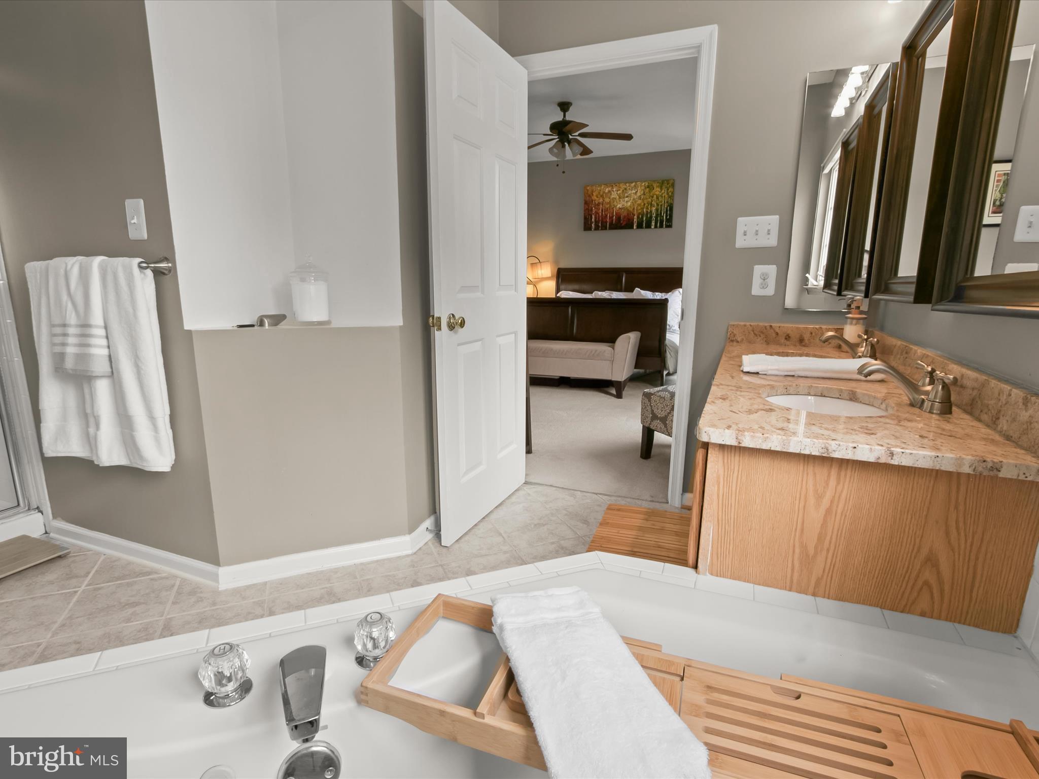 9808 Darcy Forest Drive Silver Spring, MD 20910 - Photo 39 of 82 a en suite bathroom with a sink and a mirror