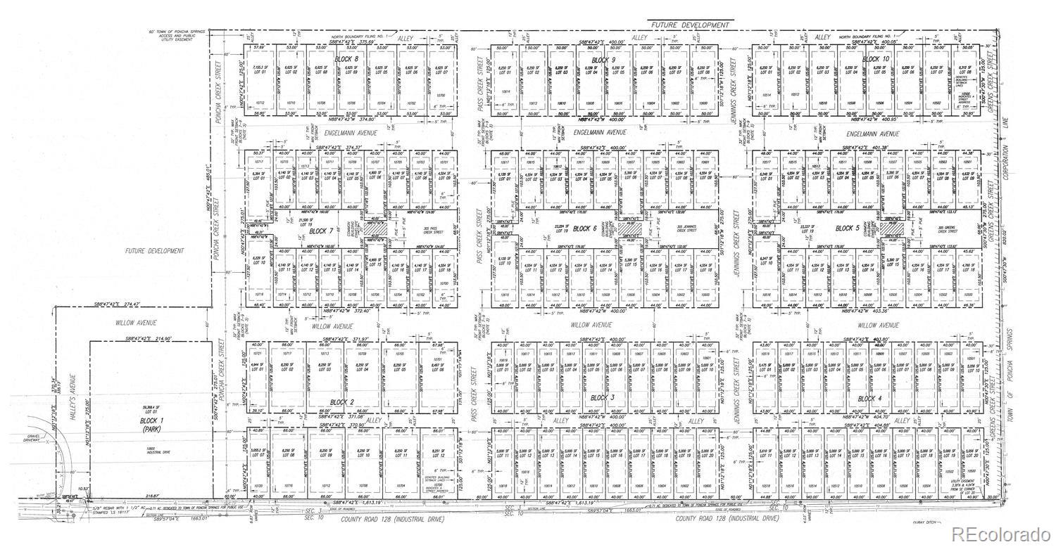 Block Block 5th Poncha Springs Poncha Springs, CO 81201 - Photo 4 of 9 a black and white photo of a tennis court