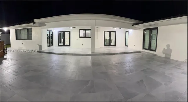 a view of a building with a outdoor space