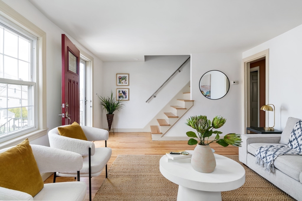 18 Kenilworth Road Arlington, MA 02476 - Photo 13 of 26 a living room with patio furniture and a potted plant