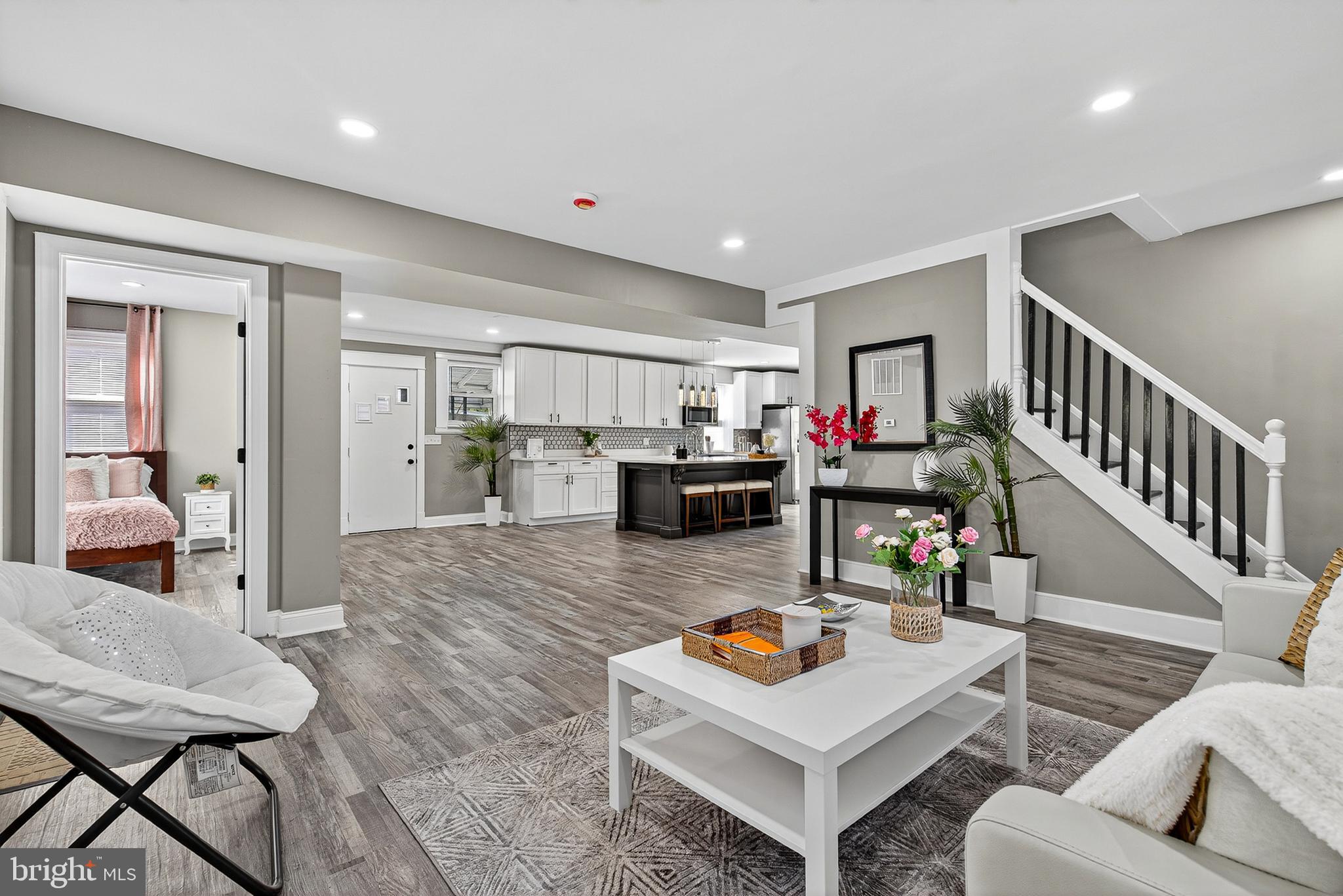 3310 Glen Avenue Baltimore, MD 21215 - Photo 4 of 33 a living room with furniture and a wooden floor