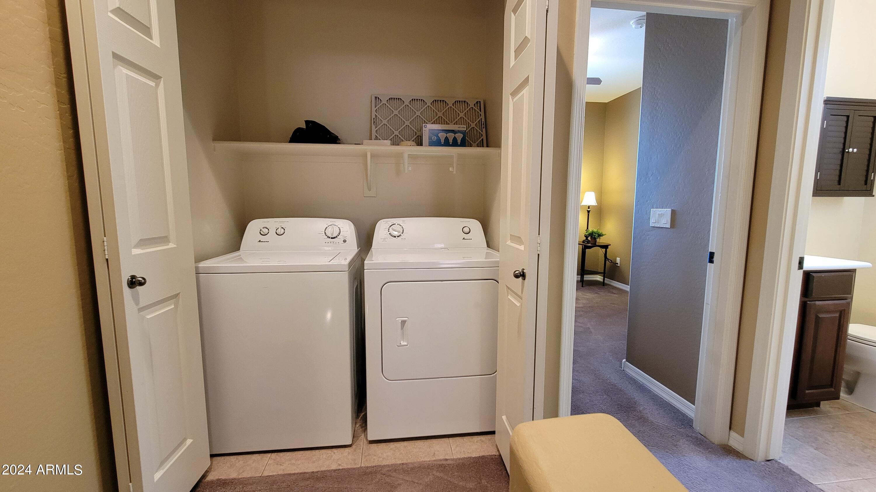 9551 East Redfield Road, Unit 1020 Scottsdale, AZ 85260 - Photo 35 of 38 Laundry on Bedroom Level
