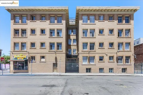 a front view of a building