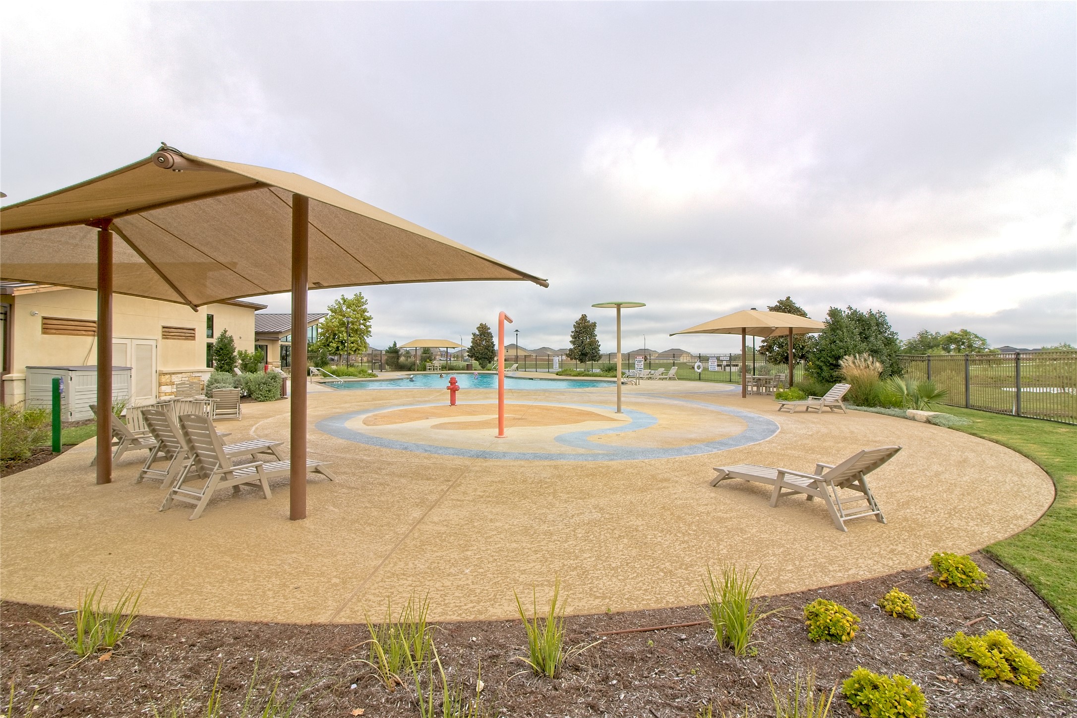 555 White Steppe Way Georgetown, TX 78626 - Photo 34 of 40 a view of a swimming pool with a patio