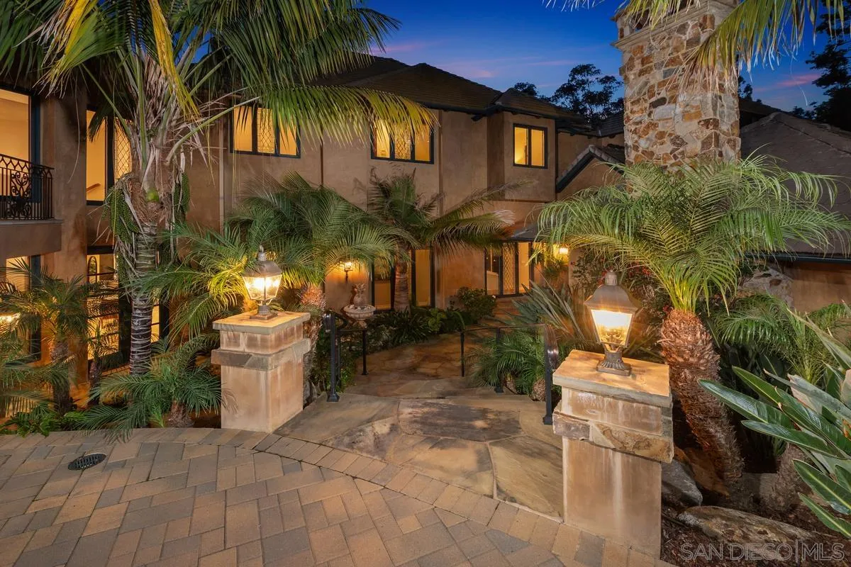 6281 Avenida Loma De Oro Rancho Santa Fe, CA 92067 - Photo 10 of 40 a view of a house with a patio