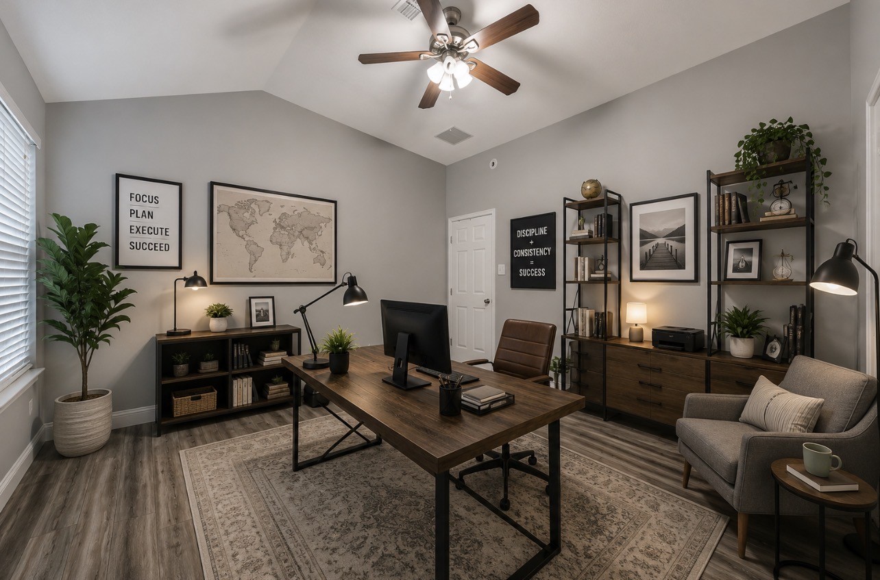 3610 Cross Green Lane Spring, TX 77373 - Photo 9 of 15 Third bedroom virtually staged as a home office