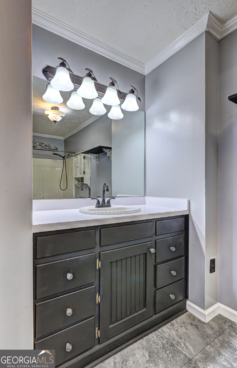 218 City Pond Road Barnesville, GA 30204 - Photo 34 of 51 a bathroom with a double vanity sink and a mirror