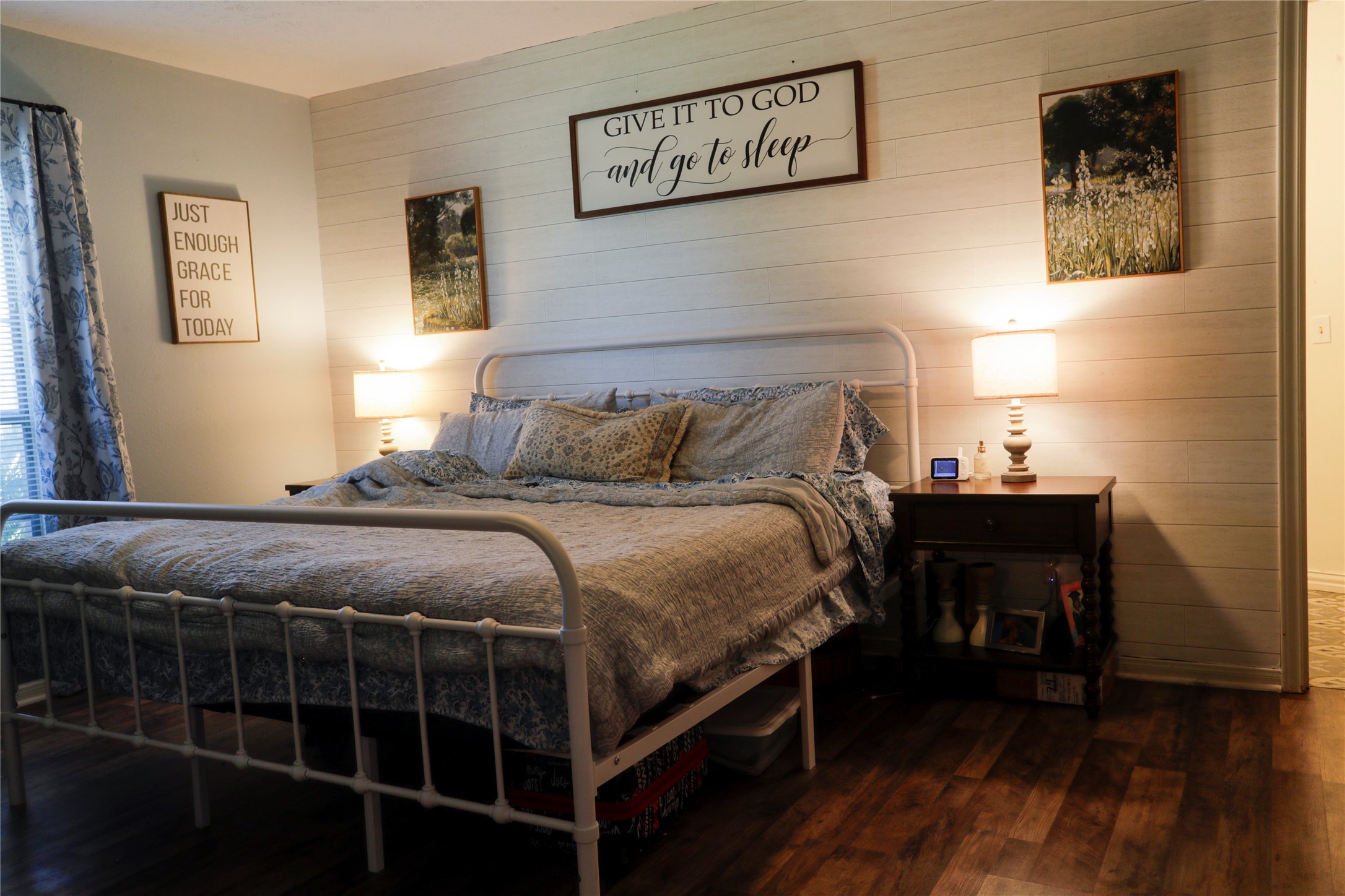 2012 Wilson Road El Campo, TX 77437 - Photo 39 of 50 a bedroom with a bed and wooden floor