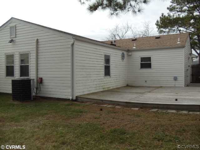 4924 Ruth Road Virginia Beach, VA 23464 - Photo 2 of 12 Exterior Back - Huge Concrete Patio in Rear of Hom