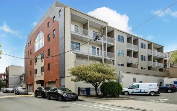 a front view of a building