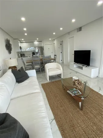 a view of living room with flat screen tv