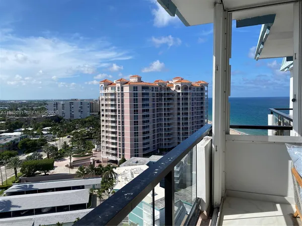 a city view from the balcony