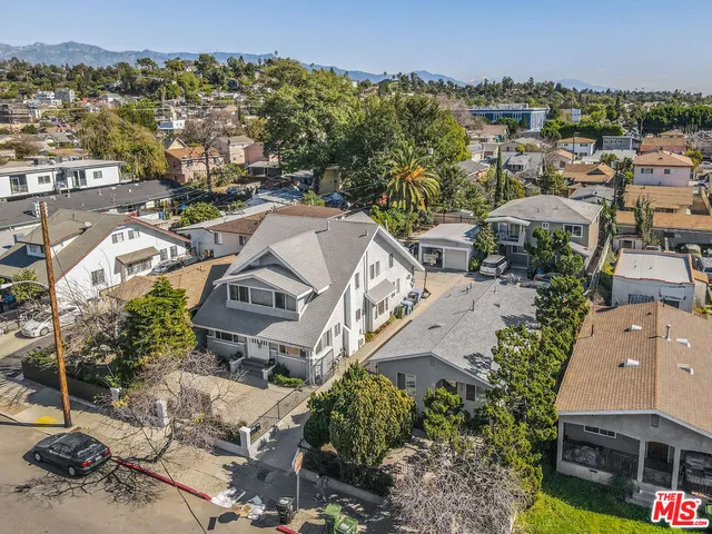 an aerial view of a city