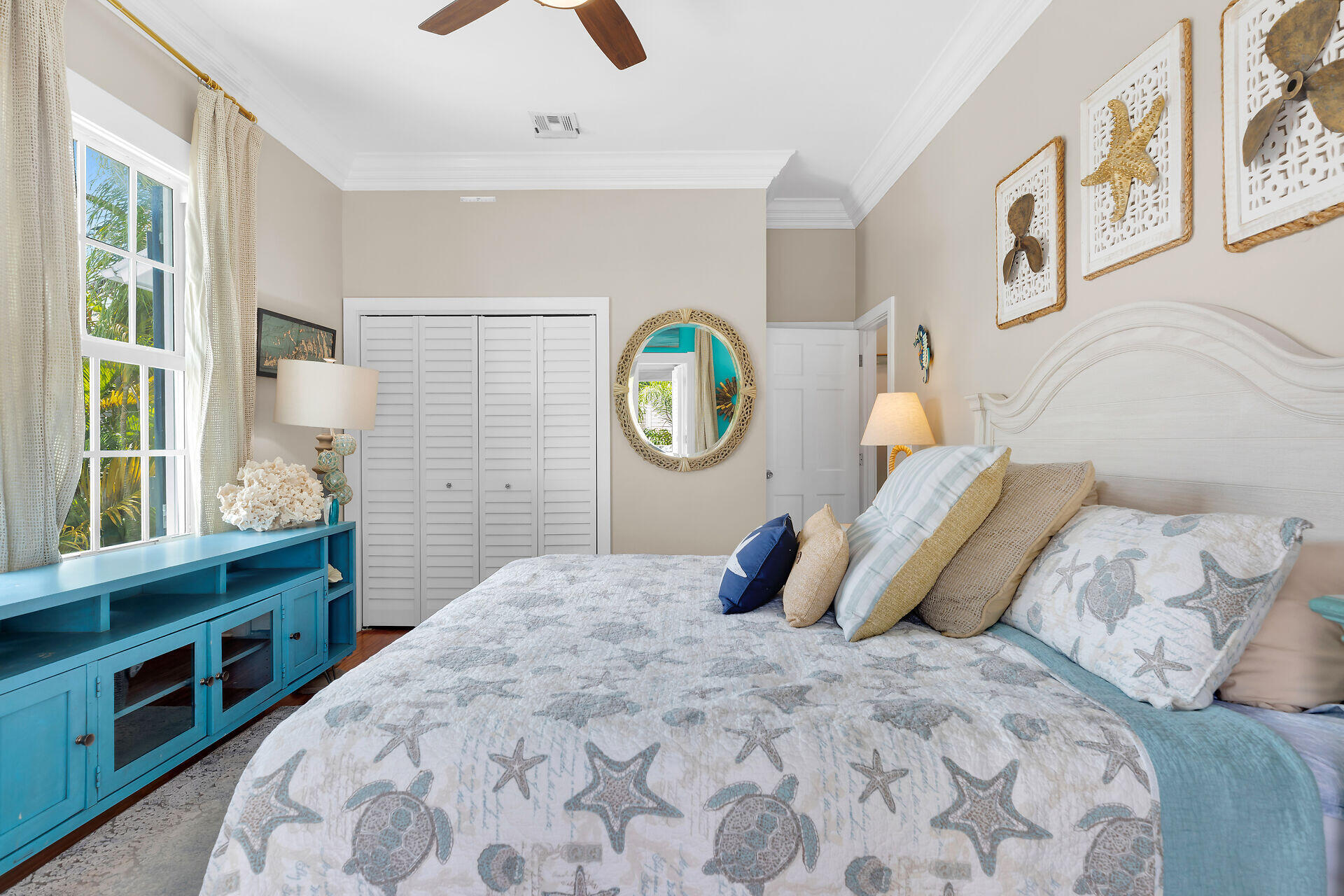 1001 United Street, Unit B Key West, FL 33040 - Photo 32 of 48 a bedroom with a bed and a window
