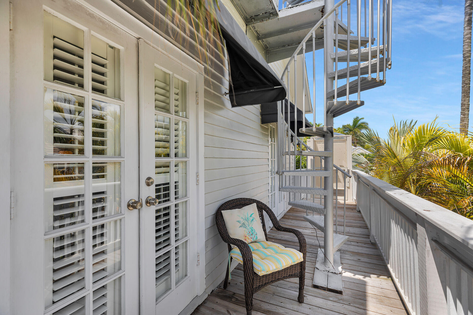 1001 United Street, Unit B Key West, FL 33040 - Photo 38 of 48 a balcony view with couple of chairs