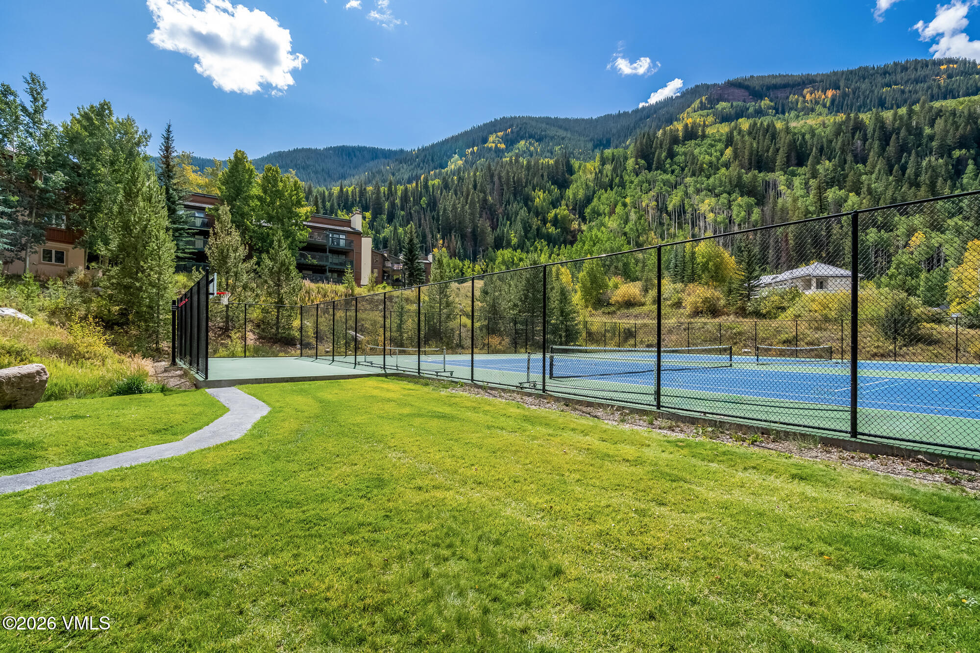 4470 Timber Falls Court, Unit 1405 Vail, CO 81657 - Photo 28 of 35 a view of a backyard