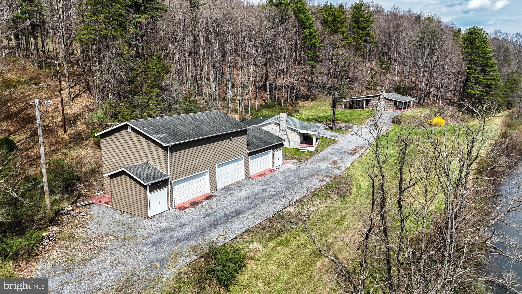 11907 Colyer Lane Shade Gap, PA 17255 - Photo 42 of 87 a aerial view of a house with swimming pool and sitting area
