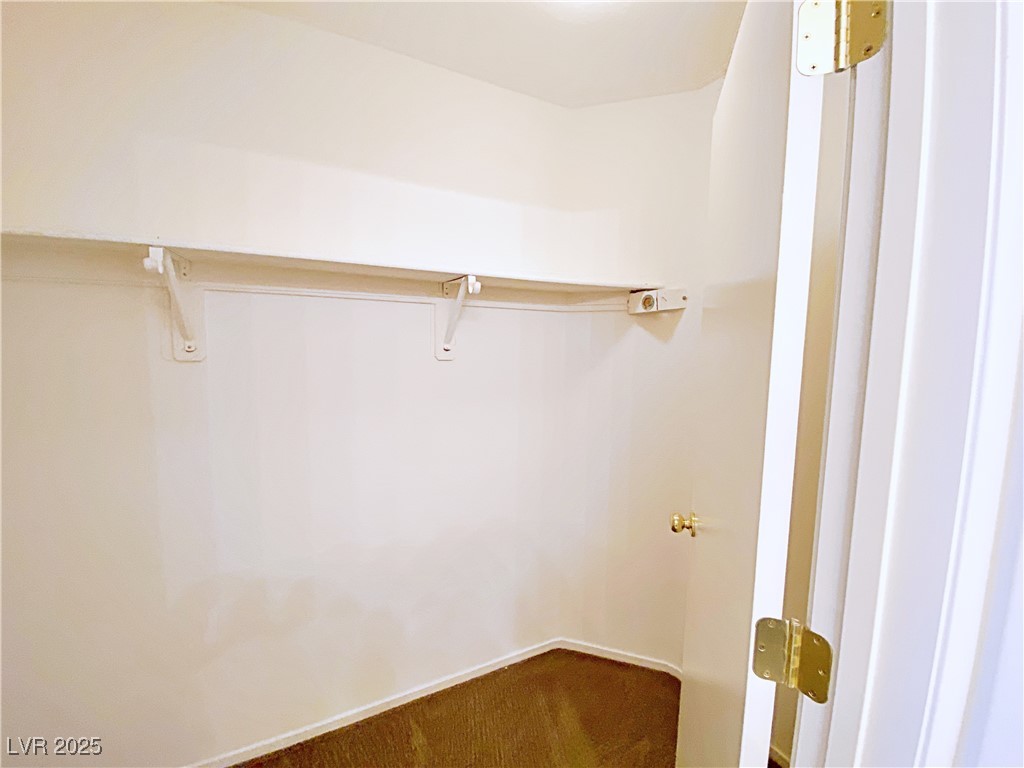9335 Indian Corn Court, Unit 101 Las Vegas, NV 89178 - Photo 13 of 18 Walk in closet featuring carpet flooring
