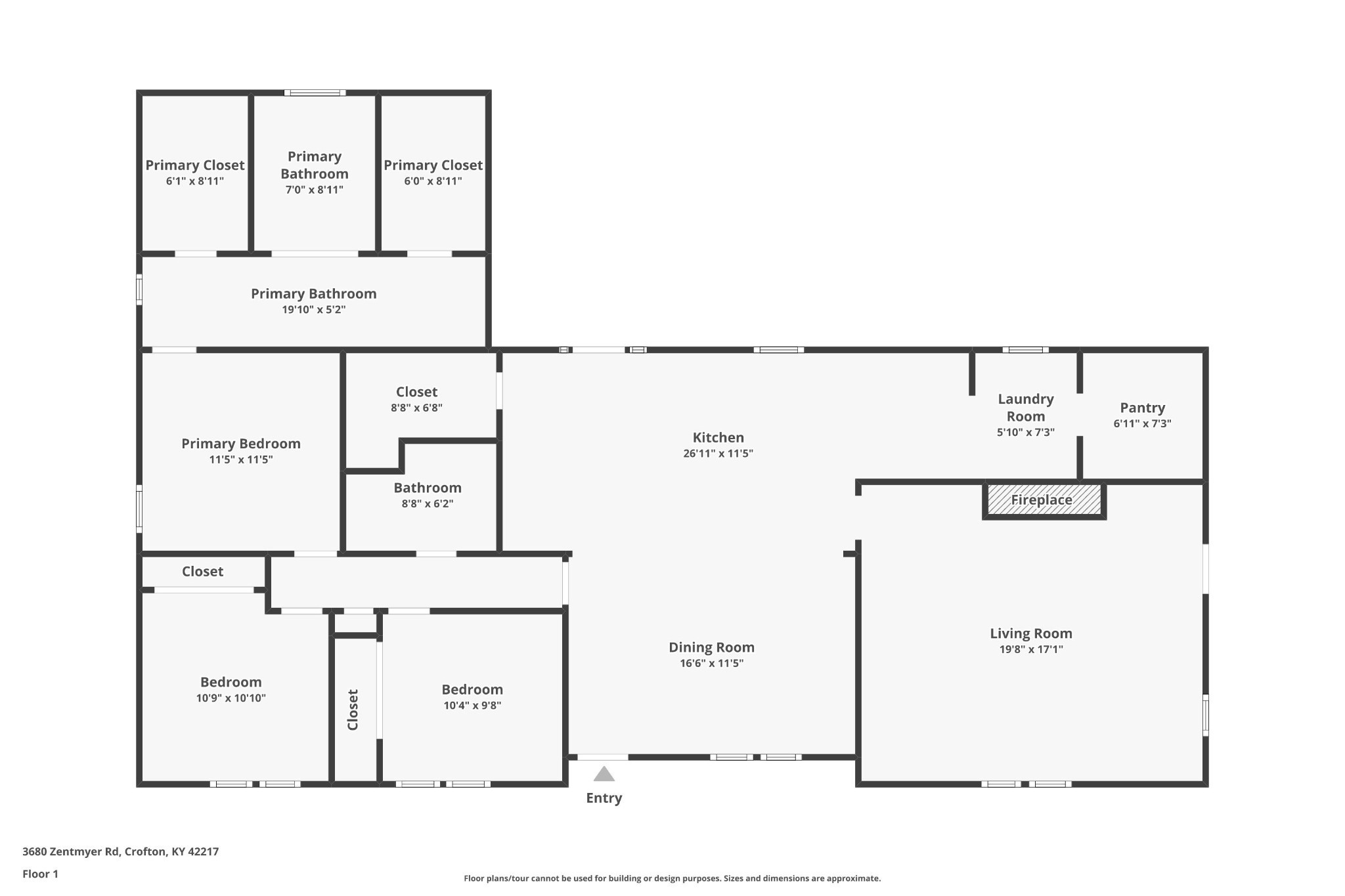 3680 Zentmyer Road Crofton, KY 42217 - Photo 43 of 43 a picture of a floor plan