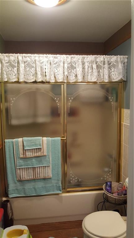 493 Pleasant View Smock Road Smock, PA 15480 - Photo 11 of 24 Main full bathroom with hardwood floor