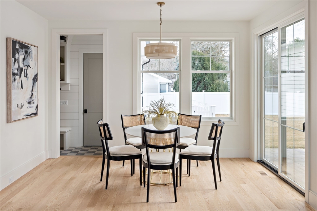 5 Hazel Lane Needham, MA 02494 - Photo 6 of 39 a view of a dining room with furniture window and outside view
