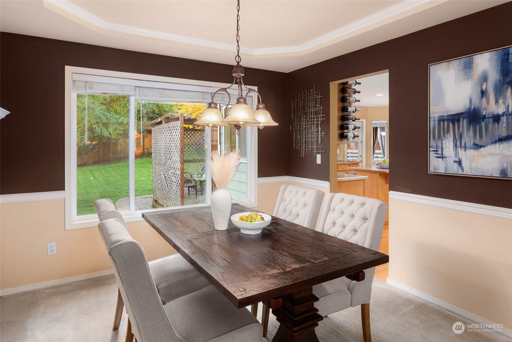 2710 236th Street Southeast Bothell, WA 98021 - Photo 14 of 30 a view of a dining room with furniture window and outside view