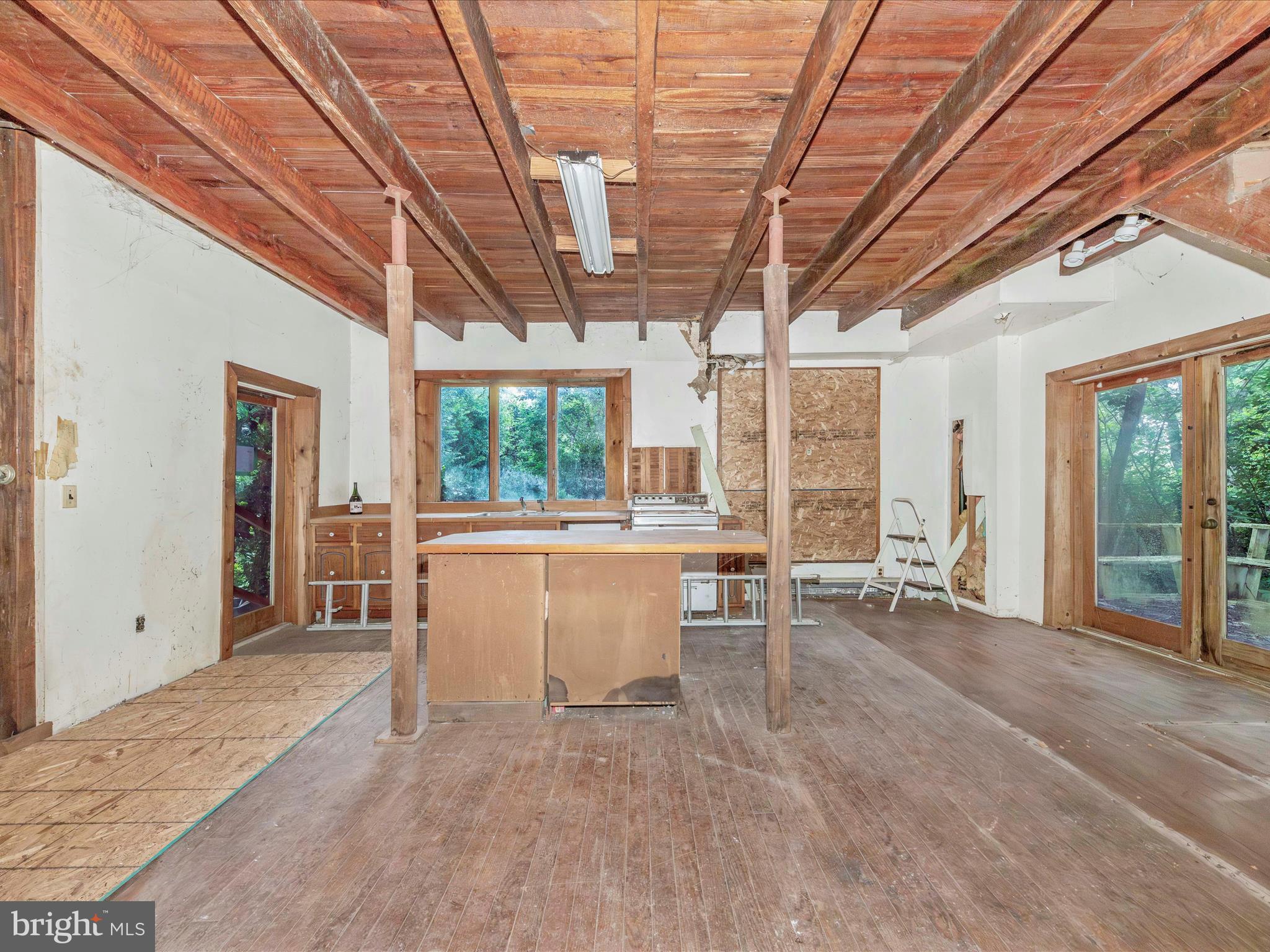 6753 Dickerson Road Dickerson, MD 20842 - Photo 21 of 49 Kitchen w slider to deck & 2nd staircase