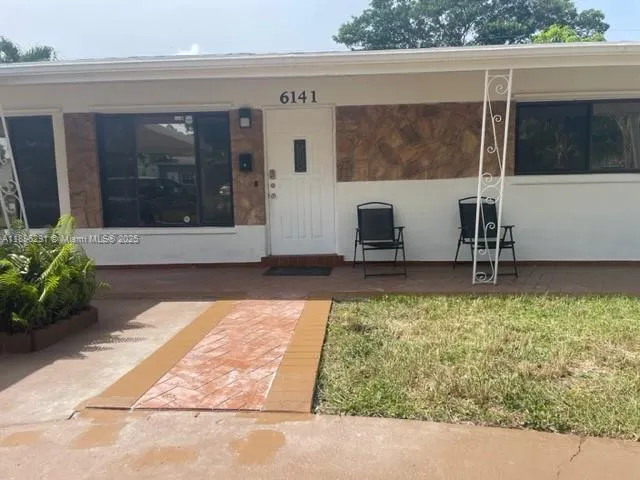 a view of front door