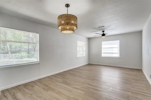 an empty room with window